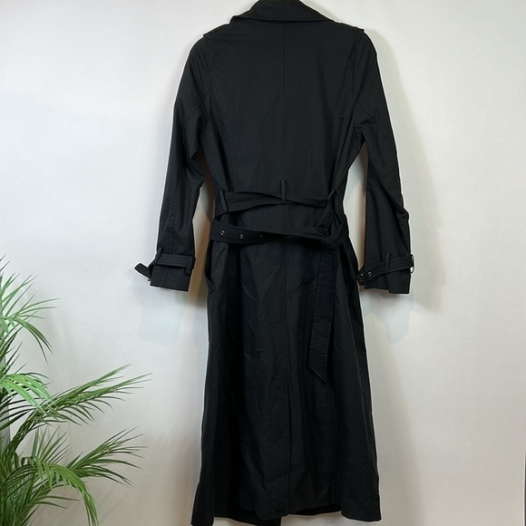 NWT Universal Standard Black Long Tirsa Trench Coat Belted 6-8 (2XS) - Picture 4 of 12